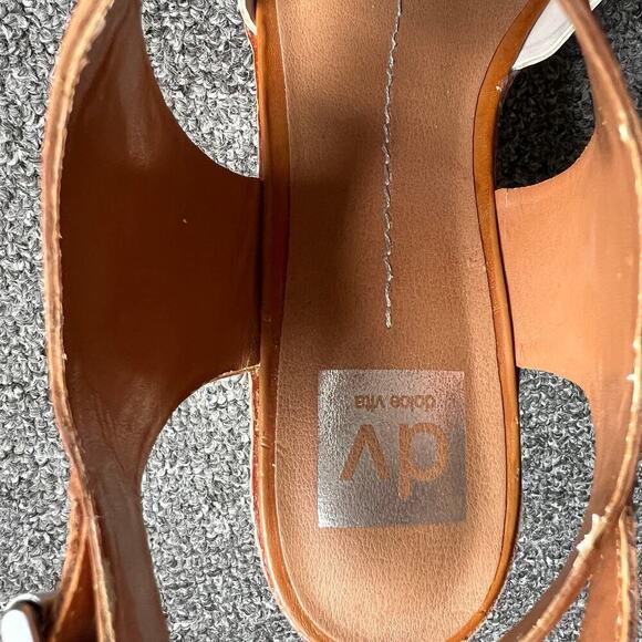 Dolce Vita Cork Wedges Camel & White - Size 10 - Picture 11 of 11